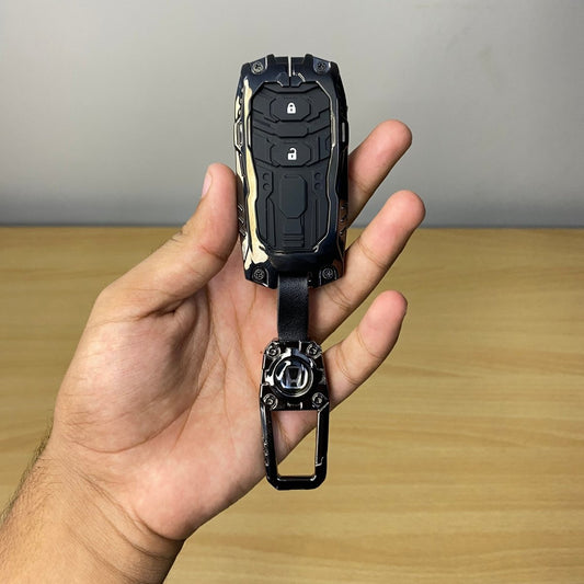 Transformer Metallic Style Metal Key Cover – For Honda Vezel (2013–2021)Raja Autos.pk