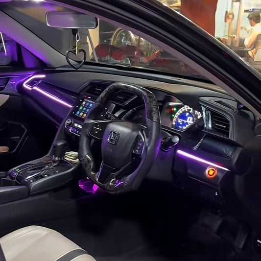 2 Piece Dashboard Dynamic Ambient Light | Mobile App ControlRaja Autos.pk