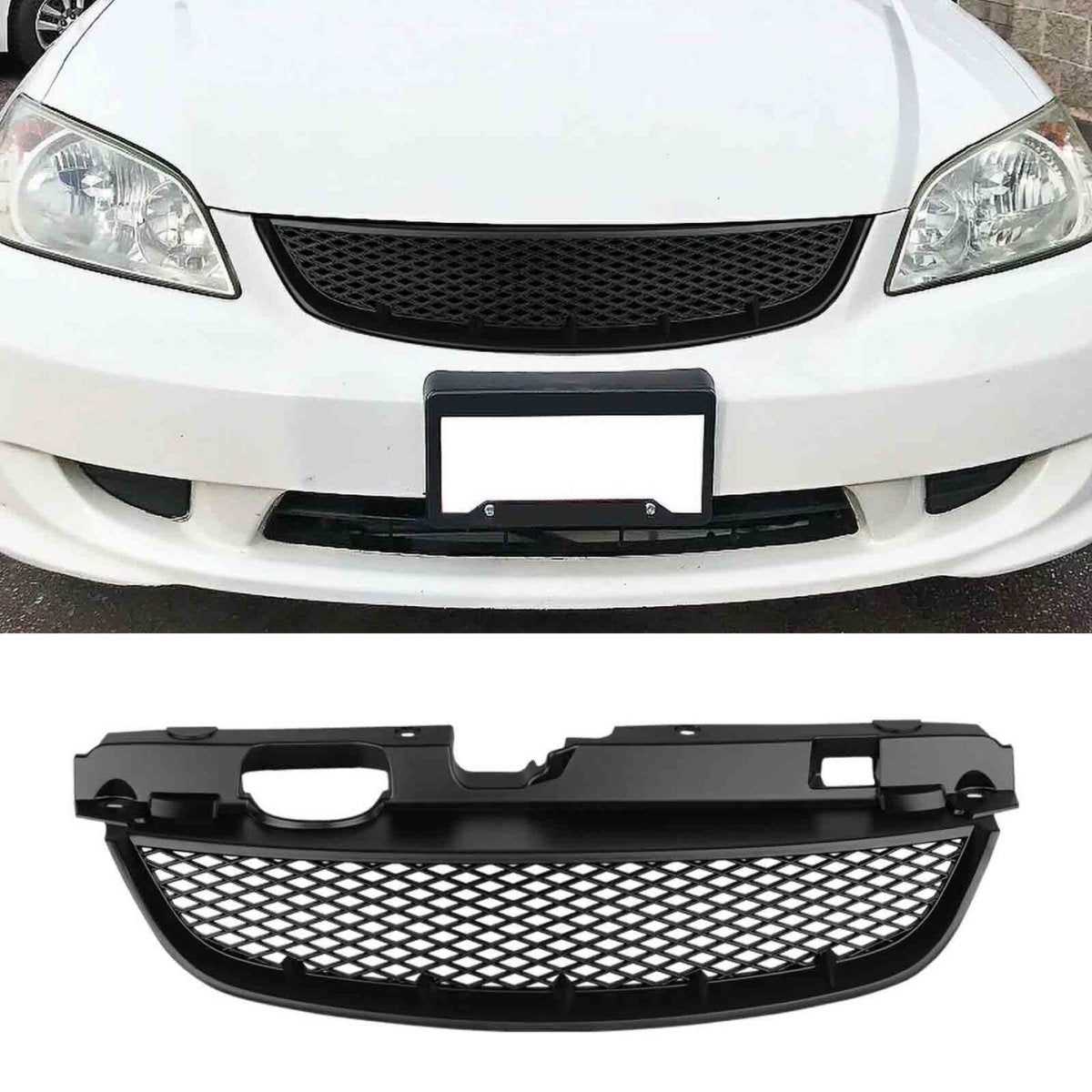 Honda Civic 2005 Abs Plastic Mesh Front Grill ImportedRaja Autos.pk