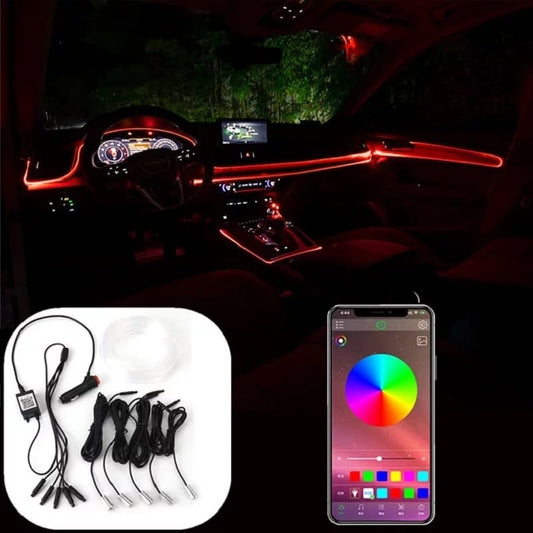 Ambient Lights, Ambiance Light - 5 Point Light Source (Dashboard + 4 Doors)Raja Autos.pk