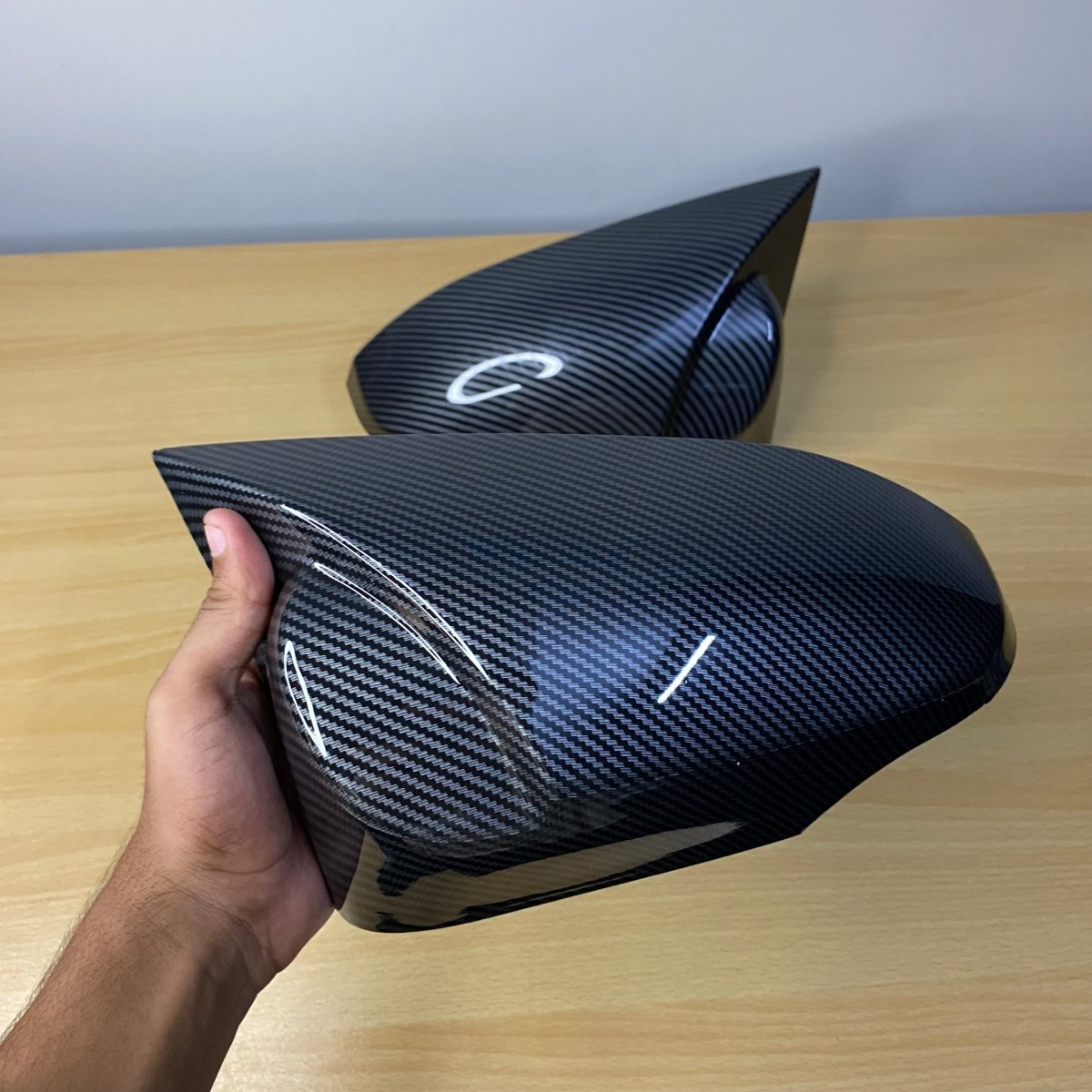 Corolla Batman style side Mirror Cover 2014 - 23Raja Autos.pk
