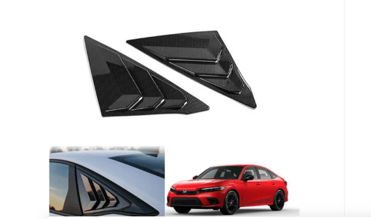 Honda Civic Quarter Louver Carbon Fiber Model 2022 - 2024Raja Autos.pk