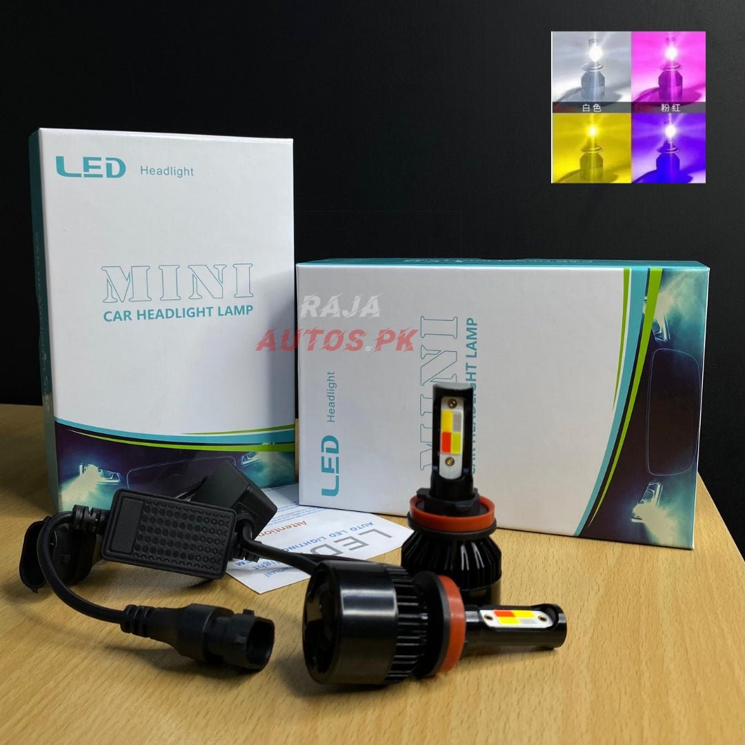 4 Colors Switch Fog Led Light With Flash H11 - 2 PCsRaja Autos.pk