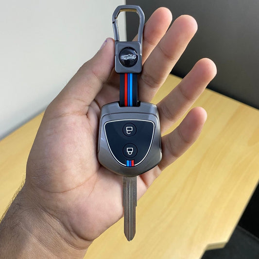 METAL KEY COVER MIRA PASSO HIJET PIXIS – PREMIUM 2 - BUTTONRaja Autos.pk