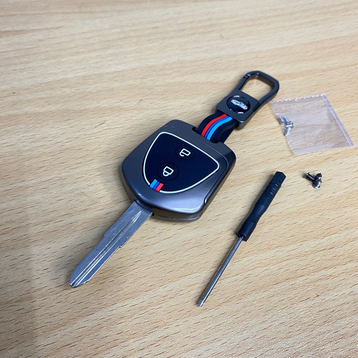 METAL KEY COVER MIRA PASSO HIJET PIXIS – PREMIUM 2 - BUTTONRaja Autos.pk