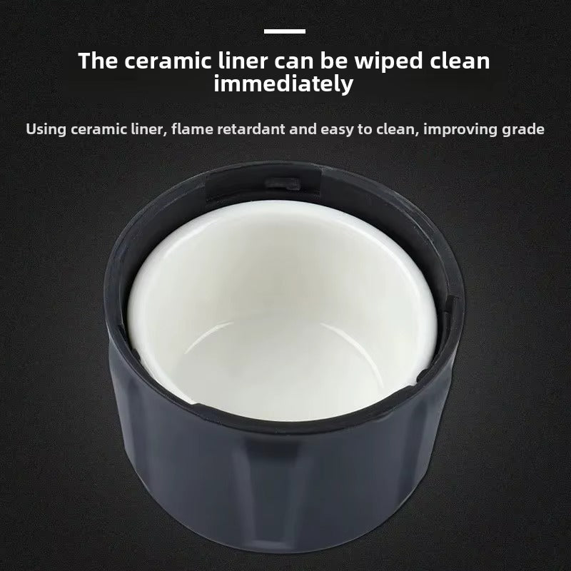 BMW Car Ceramic Cigarette Ashtray Smoky Grey For Multi - Function LED Light Creative Design Vehicle - Specific Ash TrayRaja Autos.pk