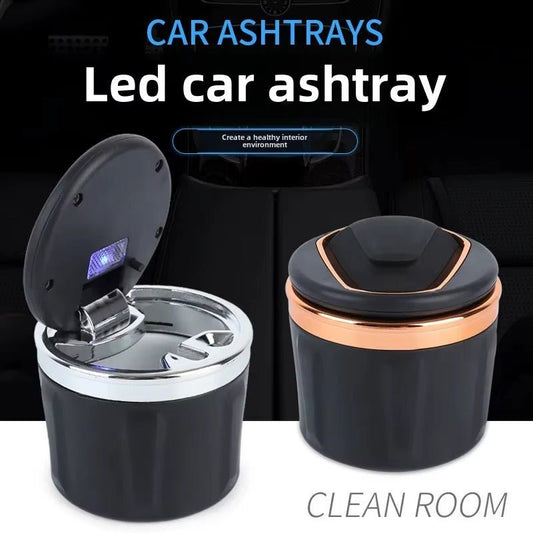 BMW Car Ceramic Cigarette Ashtray Smoky Grey For Multi - Function LED Light Creative Design Vehicle - Specific Ash TrayRaja Autos.pk