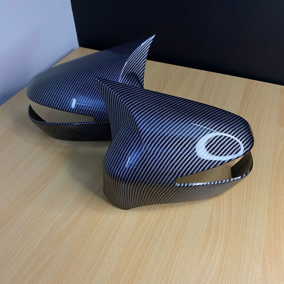 BATMAN STYLE CARBON FIBER SIDEMIROR COVERS FOR HONDA CIVIC REBORN 2009 - 2013Raja Autos.pk