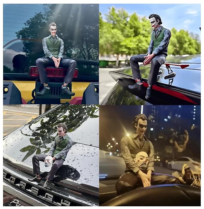 Dashboard Decorative Interior Joker Villain figure Showpiece for Car - DeskRaja Autos.pk