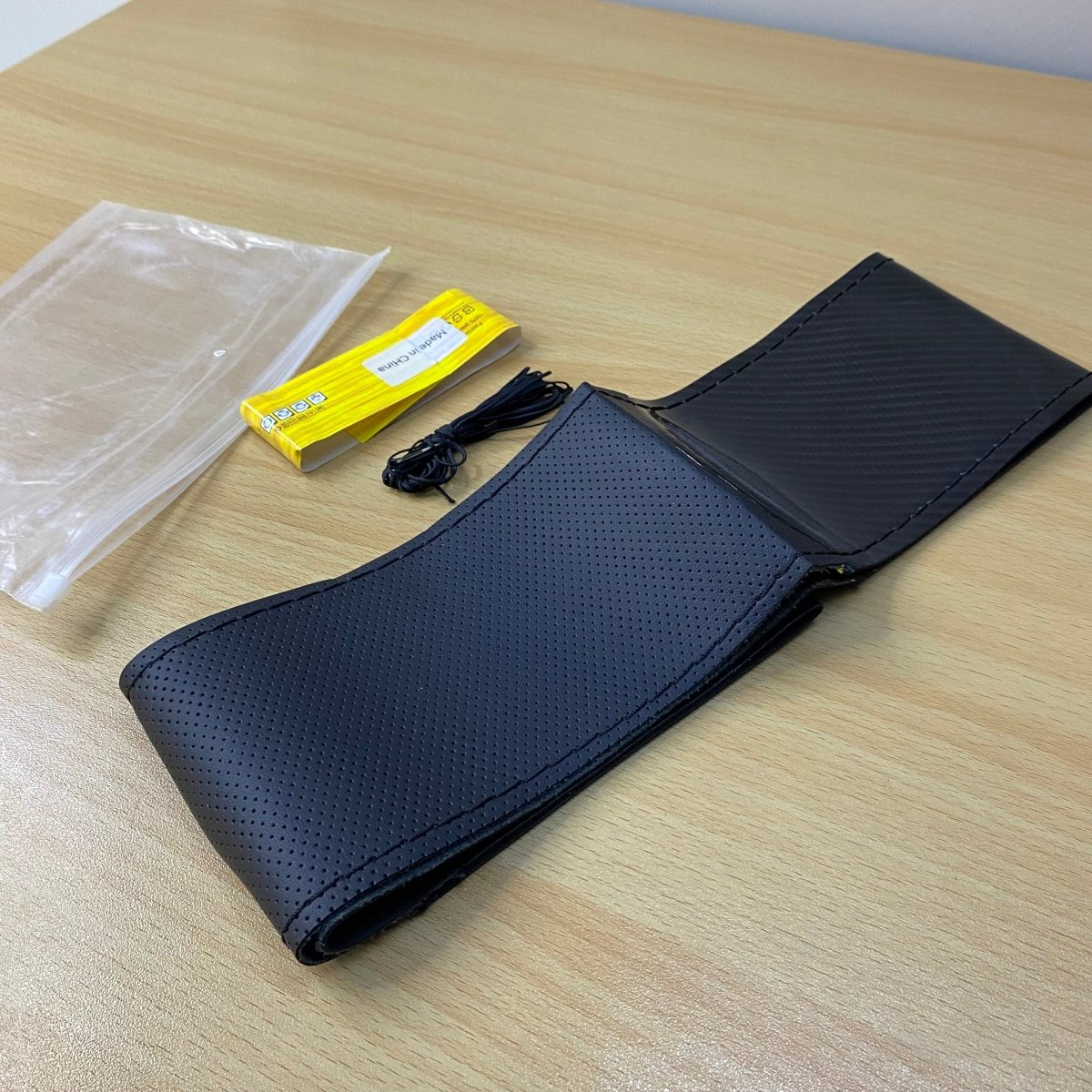 Carbon Fiber Hand Stitched Steering Wheel CoverRaja Autos.pk