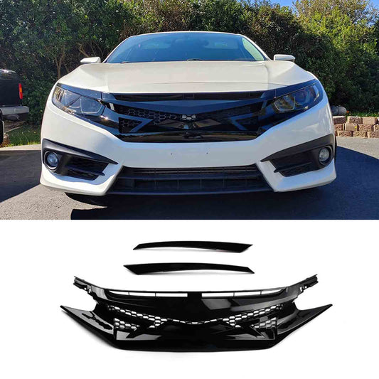 Honda Civic X Alien Style / X Style Front Grill - Model 2016 - 2021Raja Autos.pk