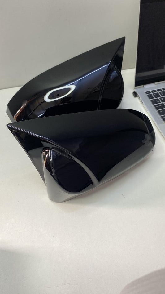 Batman Glossy Black Sidemirror Covers for Toyota Corralla 2014 onwardsRaja Autos.pk