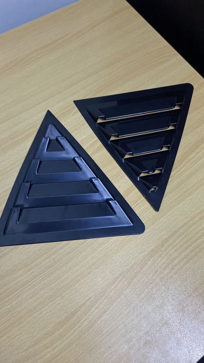 Toyota Corolla 2015 - 22 Side Windows Louver Shutter Covers - Black GlossyRaja Autos.pk