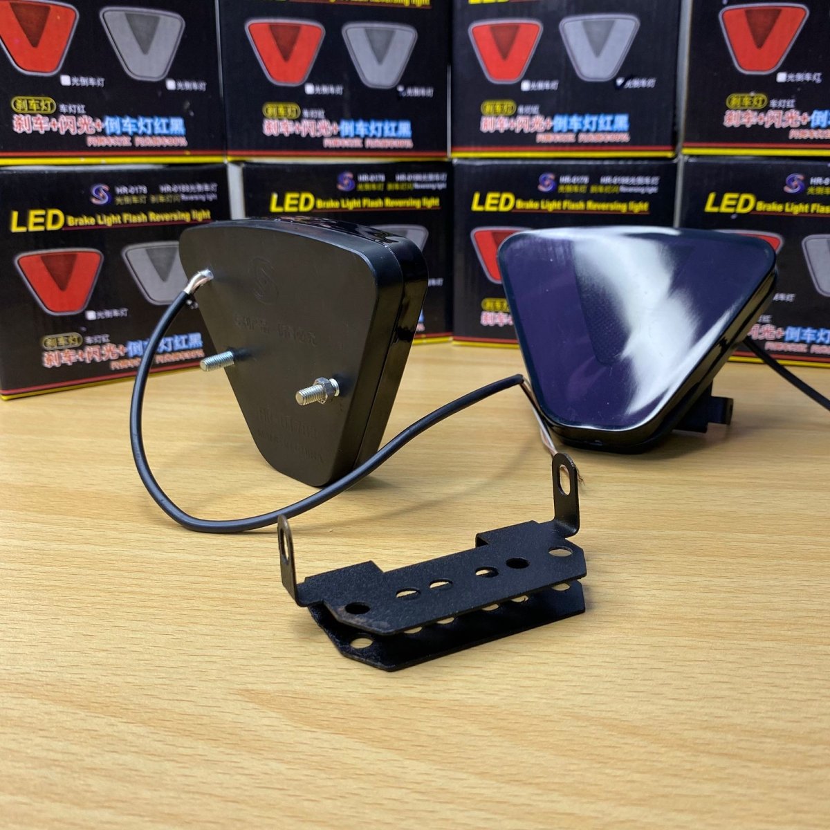 Car back bumper Universal Brake Lampe F1 Style V Shape Light LED Tail LightRaja Autos.pk