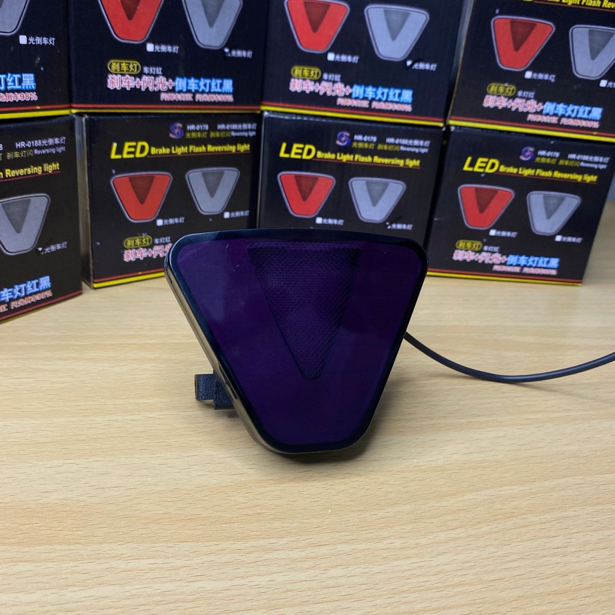 Car back bumper Universal Brake Lampe F1 Style V Shape Light LED Tail LightRaja Autos.pk