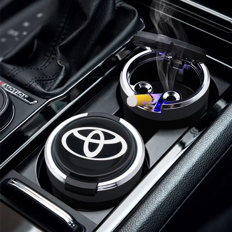 Car Portable LED Ashtray Automatic Indicator light ashtray For Toyota Hilux Yaris Corolla CHRRaja Autos.pk