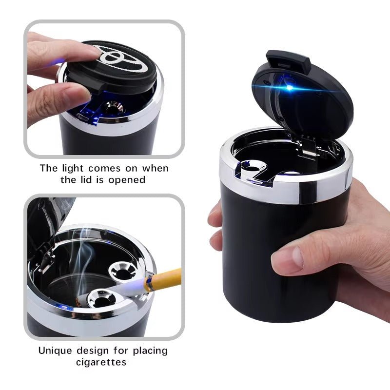 Car Portable LED Ashtray Automatic Indicator light ashtray For Toyota Hilux Yaris Corolla CHRRaja Autos.pk