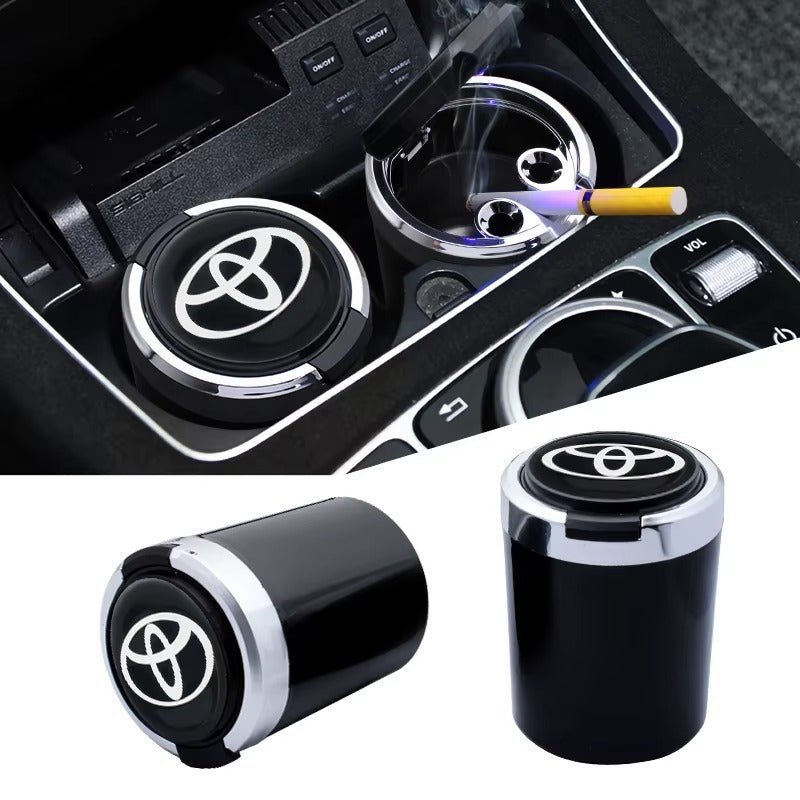 Car Portable LED Ashtray Automatic Indicator light ashtray For Toyota Hilux Yaris Corolla CHRRaja Autos.pk