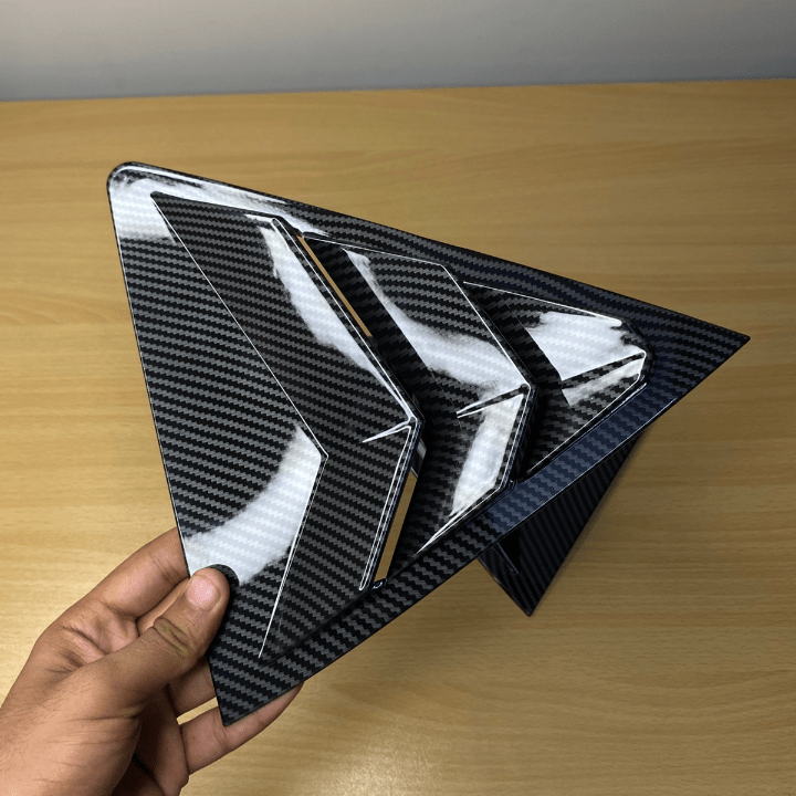 Toyota Corrolla carbon fiber window Quarter louver 2015 - 24Raja Autos.pk