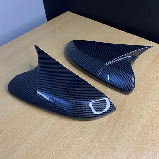 BATMAN STYLE CARBON FIBER SIDEMIROR COVERS FOR HONDA CIVIC X 2016 - 2022Raja Autos.pk